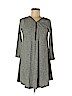 Poof! Gray Casual Dress Size M - photo 1