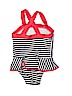 Cat & Jack Stripes White One Piece Swimsuit Size 3T - photo 2