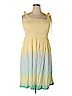 Lauren Conrad 100% Rayon Yellow Casual Dress Size XXL - photo 1