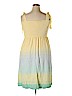 Lauren Conrad 100% Rayon Yellow Casual Dress Size XXL - photo 2