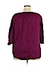 Laura Scott 100% Cotton Purple 3/4 Sleeve Blouse Size 2X - photo 2