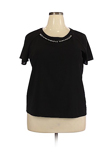 Bar III Short Sleeve Blouse (view 1)