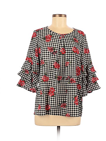 Faith and Joy 3/4 Sleeve Blouse (view 1)