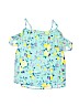 Abercrombie 100% Polyester Floral Green Short Sleeve Blouse Size 13/14 - photo 1