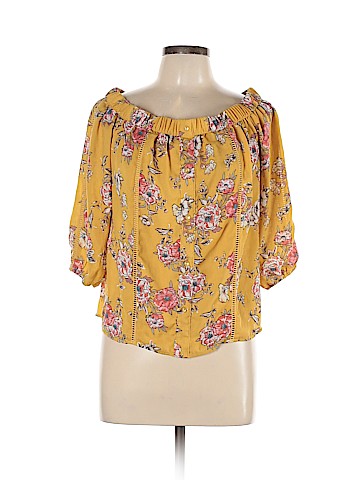 Lily White 3/4 Sleeve Blouse (view 1)