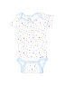 Gerber 100% Cotton Stars White Short Sleeve Onesie Size 0-3 mo - photo 1