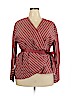 Who What Wear Burgundy Long Sleeve Blouse Size XXL - photo 1
