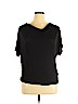 Chatoyant 100% Tencel Black Short Sleeve Top Size XL - photo 1