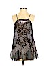 Free People 100% Polyester Black Sleeveless Blouse Size S - photo 1
