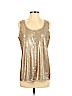 Worth New York 100% Polyester Tan Sleeveless Blouse Size S - photo 1