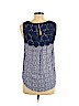 Ella Moss 100% Rayon Blue Sleeveless Top Size L - photo 2