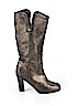 Cynthia Vincent 100% Leather Silver Boots Size EU 37 - photo 1