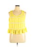 Finn & Clover 100% Polyester Yellow Sleeveless Blouse Size XL - photo 1