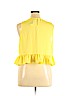Finn & Clover 100% Polyester Yellow Sleeveless Blouse Size XL - photo 2