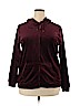 Gloria Vanderbilt Burgundy Zip Up Hoodie Size XXL - photo 1