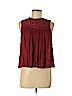 American Eagle Outfitters 100% Viscose Burgundy Sleeveless Blouse Size M - photo 1