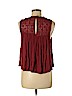 American Eagle Outfitters 100% Viscose Burgundy Sleeveless Blouse Size M - photo 2
