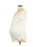 Old Navy - Maternity 100% Cotton White Short Sleeve T-Shirt Size L - photo 1