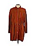 Worth New York 100% Leather Orange Casual Dress Size L - photo 1