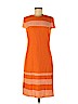 St. John Orange Casual Dress Size 8 - photo 1