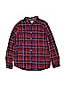 Cat & Jack 100% Cotton Checkered-gingham Red Long Sleeve Button-Down Shirt Size XL (kids) - photo 1