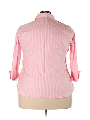 Lands' End 3/4 Sleeve Button-Down Shirt (view 2)