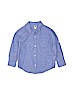 Janie and Jack 100% Cotton Solid Blue Long Sleeve Button-Down Shirt Size 3T - photo 1