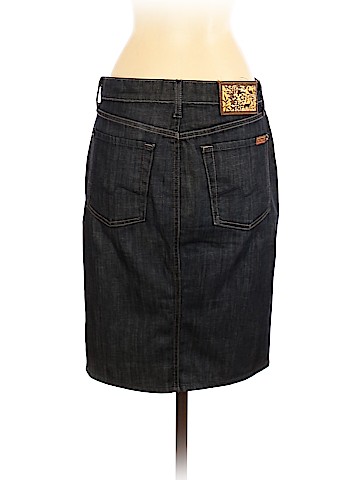 7 For All Mankind Denim Skirt (view 2)