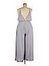 Lush 100% Polyester Gray Jumpsuit Size XXL - photo 2