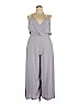 Lush 100% Polyester Gray Jumpsuit Size XXL - photo 1