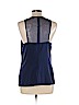 Annie Griffin Blue Sleeveless Silk Top Size L - photo 2