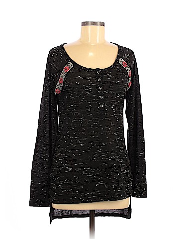 Eyeshadow Long Sleeve Henley (view 1)