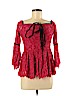 Alexis Red 3/4 Sleeve Blouse Size M - photo 1