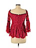Alexis Red 3/4 Sleeve Blouse Size M - photo 2