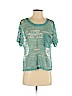 Forever 21 Teal Short Sleeve Blouse Size S - photo 1
