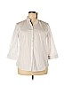 Eddie Bauer White 3/4 Sleeve Button-Down Shirt Size XXL - photo 1
