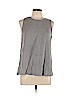 Forever 21 100% Tencel Lyocell Gray Sleeveless Blouse Size L - photo 1