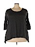 Carole Little Gray 3/4 Sleeve Top Size 3X - photo 1