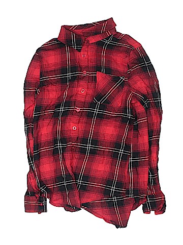 Justice Long Sleeve Button-Down Shirt (view 1)