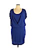 Sandra Darren Blue Casual Dress Size 16 - photo 1