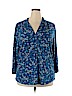 Liz Claiborne Career Blue 3/4 Sleeve Top Size XXL - photo 1