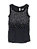 Justice Solid Black Sleeveless Top Size 10 - photo 1