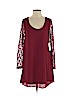 Double Zero 100% Polyester Burgundy Cocktail Dress Size S - photo 1