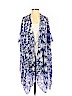 Michael Stars 100% Viscose Print Blue Wrap One size - photo 1