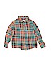 Cat & Jack 100% Cotton Plaid Green Long Sleeve Button-Down Shirt Size 4T - photo 1