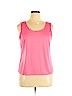 Notations 100% Polyester Pink Sleeveless T-Shirt Size XL - photo 1