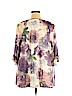 Catherines Purple 3/4 Sleeve Blouse Size 1X - photo 2