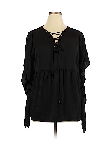Lane Bryant Short Sleeve Blouse (view 1)
