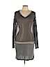 Christina Gavioli 100% Polyester Gray Casual Dress Size 10 - photo 1