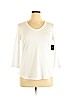 Cynthia Rowley TJX White 3/4 Sleeve T-Shirt Size XL - photo 1